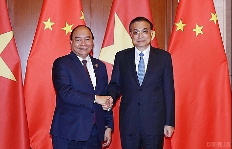 Thủ tướng Nguyễn Xuân Phúc hội đàm với Thủ tướng Trung Quốc