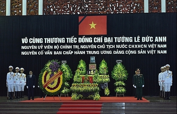 Cử hành trọng thể Lễ Quốc tang nguyên Chủ tịch nước Lê Đức Anh