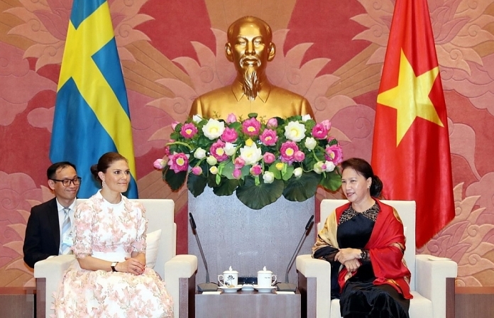 Chủ tịch Quốc hội Nguyễn Thị Kim Ngân tiếp Công chúa kế vị Thụy Điển