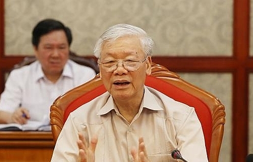 Tổng Bí thư, Chủ tịch nước Nguyễn Phú Trọng chủ trì họp Bộ Chính trị