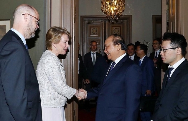 Thủ tướng Nguyễn Xuân Phúc tiếp lãnh đạo một số tập đoàn kinh tế lớn Thụy Điển