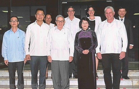Phó Chủ tịch nước Đặng Thị Ngọc Thịnh hội kiến các nhà lãnh đạo Cuba