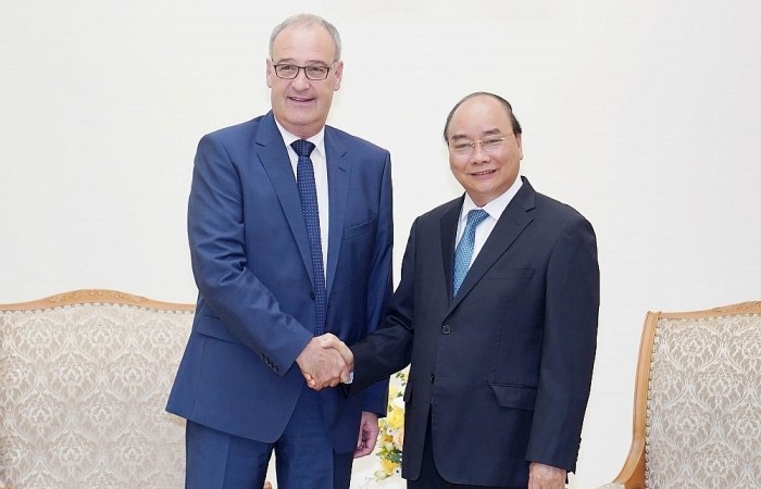 Thủ tướng Nguyễn Xuân Phúc tiếp Bộ trưởng Kinh tế, Giáo dục và Nghiên cứu Thụy Sỹ