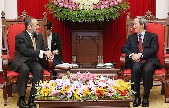 Trưởng ban Kinh tế Trung ương tiếp Đoàn công tác Bộ Tài chính Hoa Kỳ