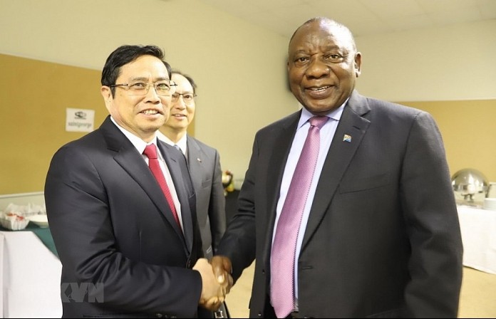 Trưởng Ban Tổ chức Trung ương Phạm Minh Chính thăm và làm việc tại Nam Phi