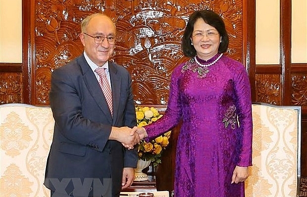 Phó Chủ tịch nước tiếp Chủ tịch Tổ chức hỗ trợ đại học thế giới Đức