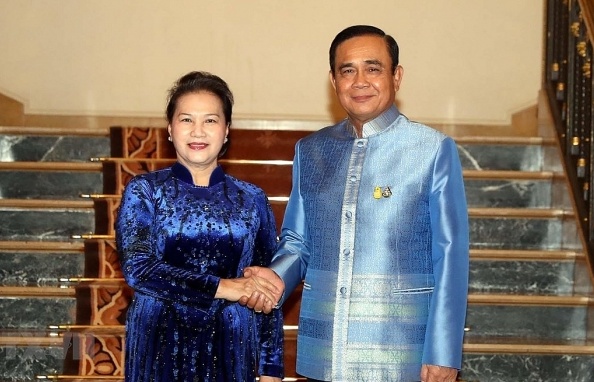 Chủ tịch Quốc hội Nguyễn Thị Kim Ngân hội kiến Thủ tướng Thái Lan
