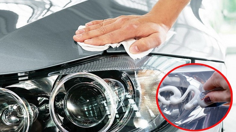 Ảnh minh họa vệ sinh đèn xe ô tô: Ảnh đồ họa TS Ảnh minh họa vệ sinh đèn xe ô tô: Ảnh đồ họa TS