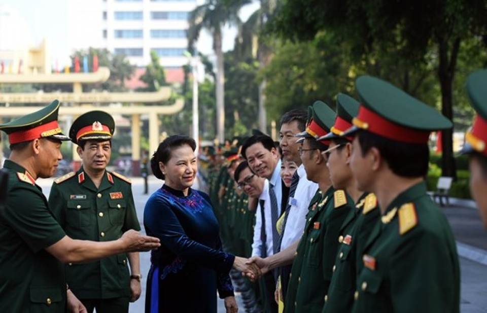 Chủ tịch Quốc hội dự lễ khai giảng Học viện Quốc phòng