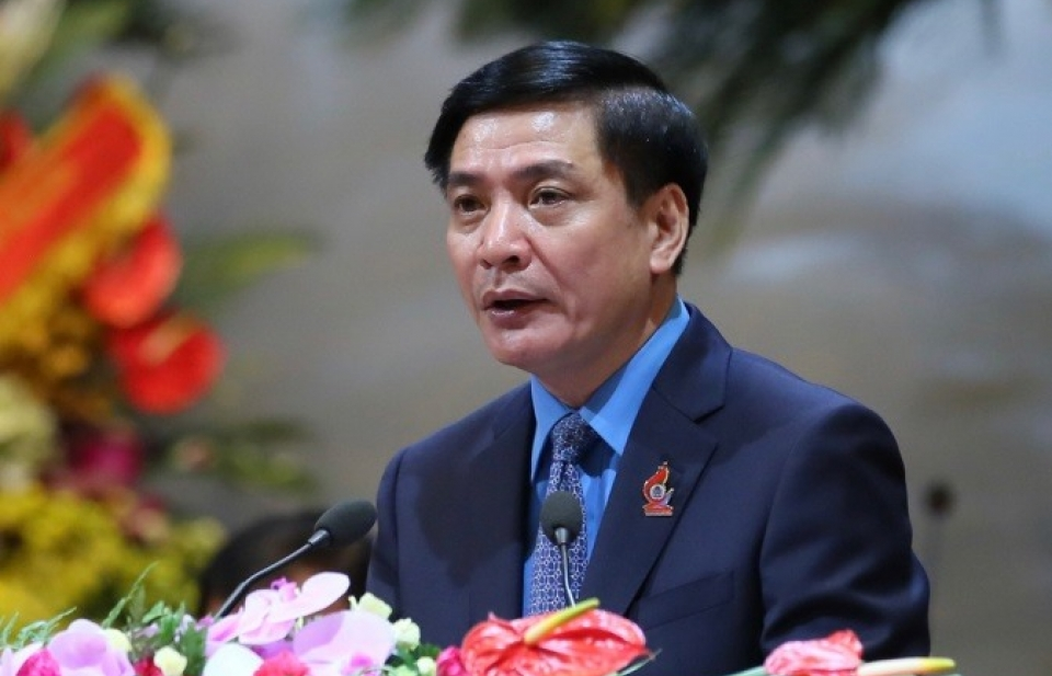 Đồng chí Bùi Văn Cường tái đắc cử Chủ tịch Tổng LĐLĐ Việt Nam khóa XII