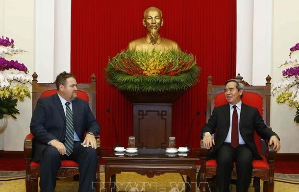 Trưởng Ban Kinh tế Trung ương tiếp Tổng Giám đốc thị trường Việt Nam của Tập đoàn AES