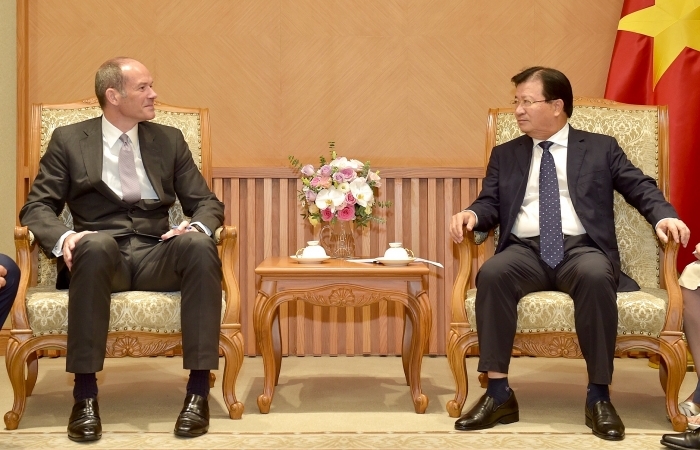 Phó Thủ tướng Trịnh Đình Dũng tiếp Chủ tịch Tập đoàn Jardines Matheson