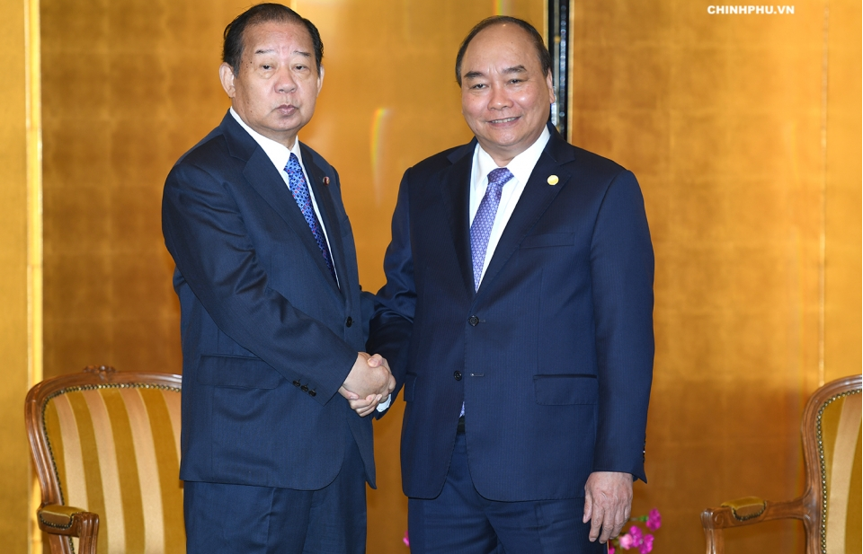 Thủ tướng tiếp Chủ tịch Liên minh Nghị sĩ hữu nghị Nhật - Việt