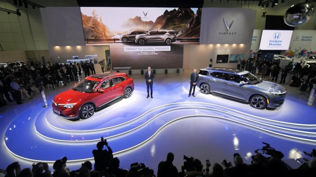 VinFast trình làng xe điện VF e35 và VF e 36 tại Mỹ