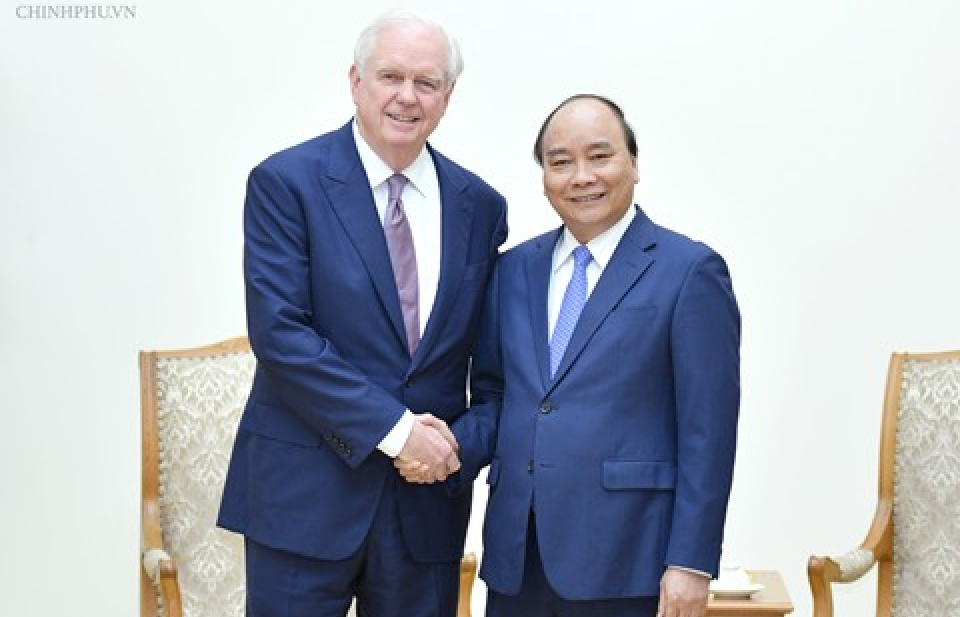 Thủ tướng Nguyễn Xuân Phúc tiếp Giáo sư Đại học Harvard