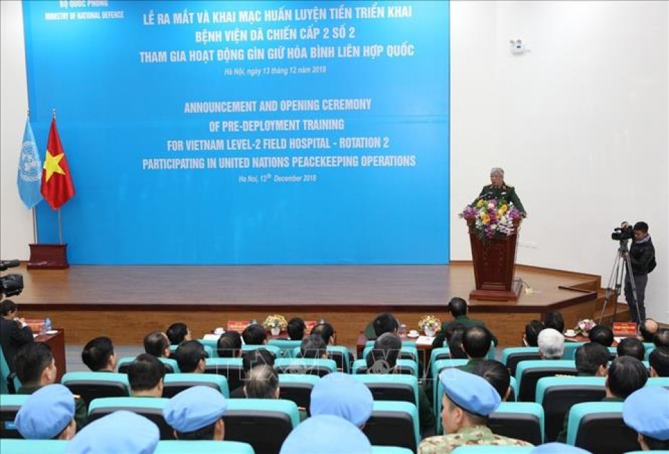 Khai mạc huấn luyện tiền triển khai Bệnh viện dã chiến cấp 2 số 2 khai mac huan luyen tien trien khai benh vien da chien cap 2 so 2