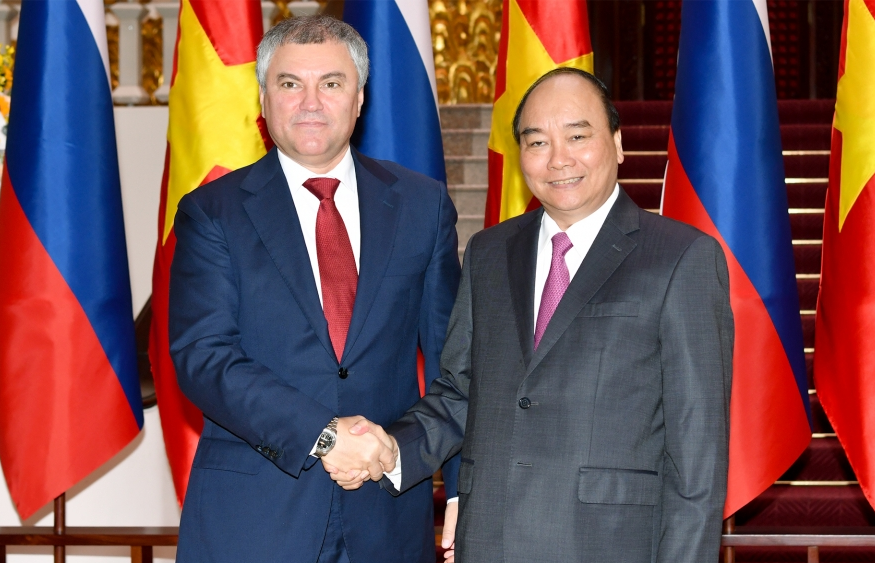 Thủ tướng Nguyễn Xuân Phúc tiếp Chủ tịch Duma quốc gia Liên bang Nga