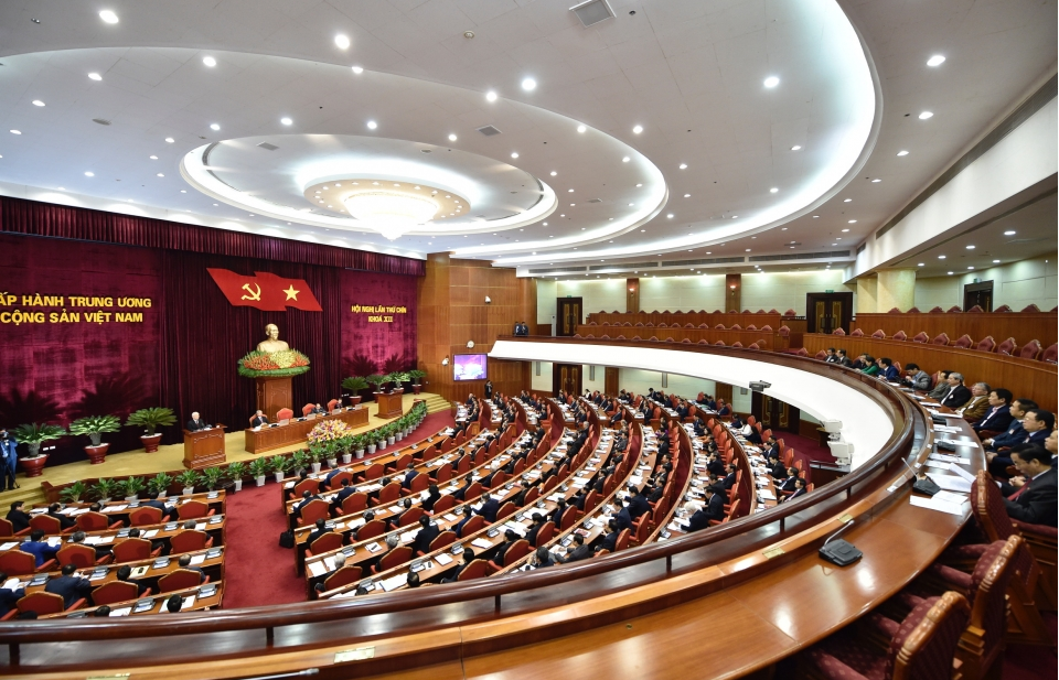 Ngày làm việc thứ nhất Hội nghị lần thứ 9 Ban Chấp hành Trung ương Đảng Khóa XII