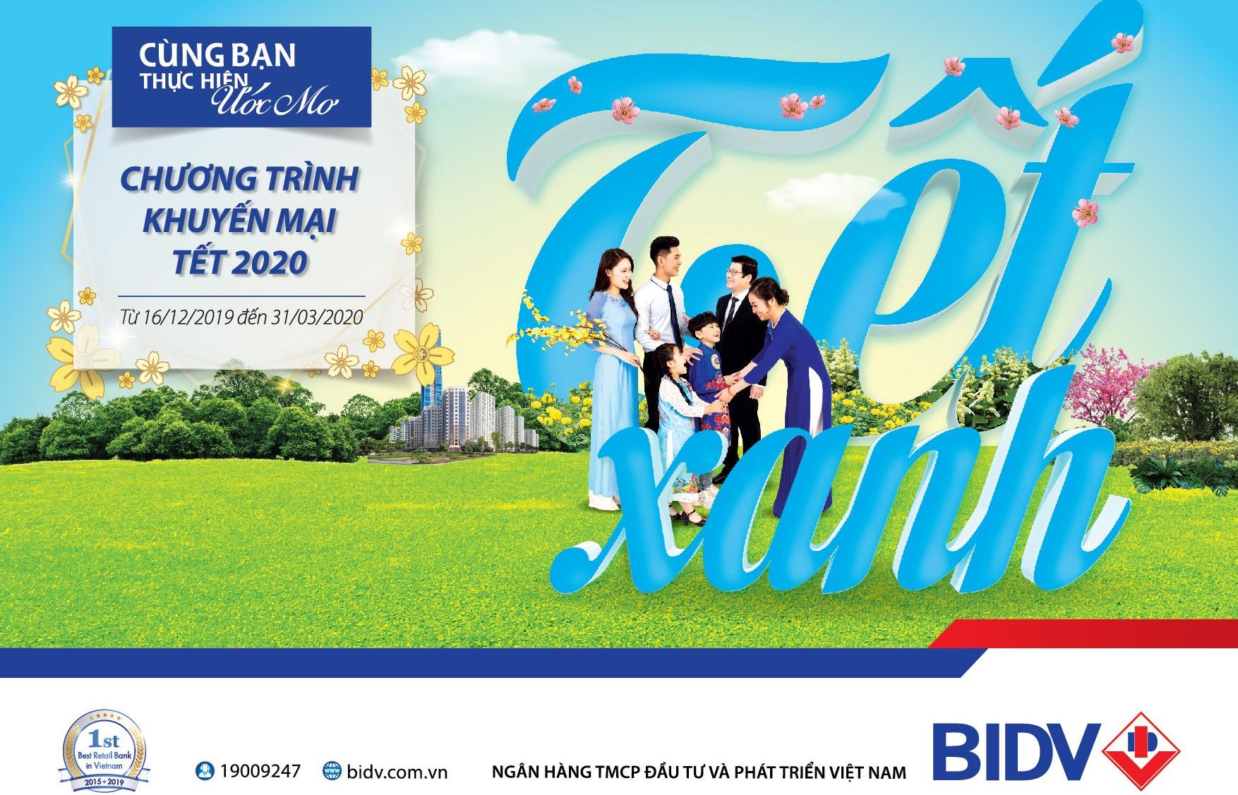 BIDV tặng khách hàng 42 tỷ đồng với Chương trình “Tết xanh”