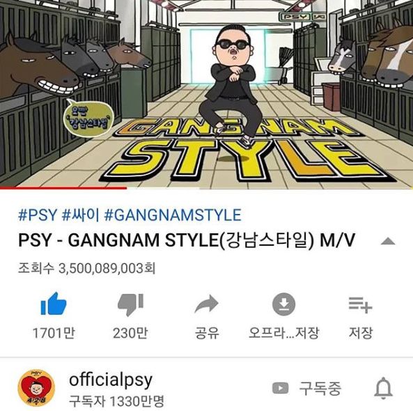 gangnam style lot top 5 mv co luot xem nhieu nhat the gioi