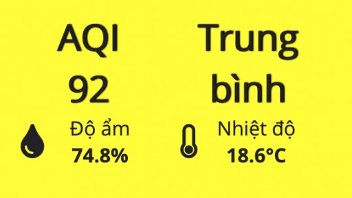 Chất lượng không khí hôm nay vẫn 'phủ' sắc vàng