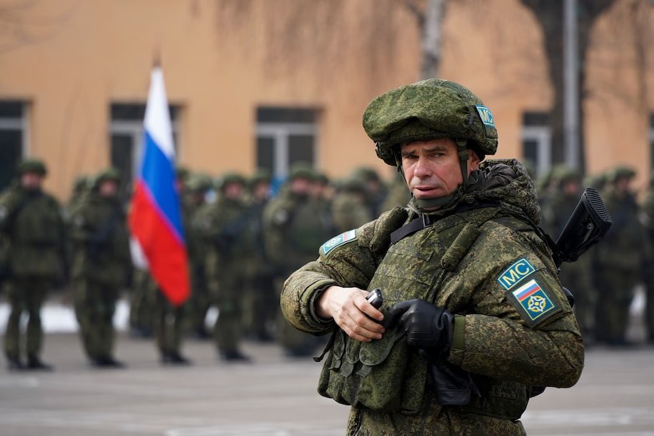 Hình ảnh liên quân CSTO rút khỏi Kazakhstan