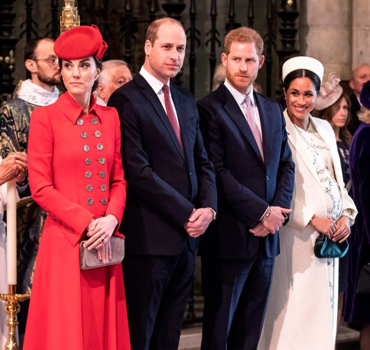 nhung buc anh than mat hiem hoi cua meghan markle va kate middleton