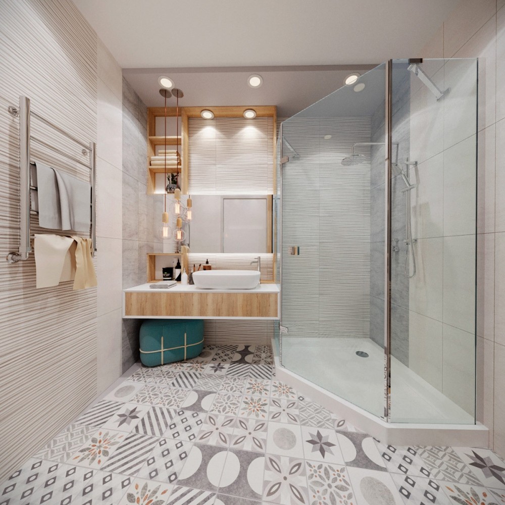 Gợi ý trang trí căn hộ ngọt ngào, xinh xắn với hoạ tiết gạch bông và tông màu trang nhã