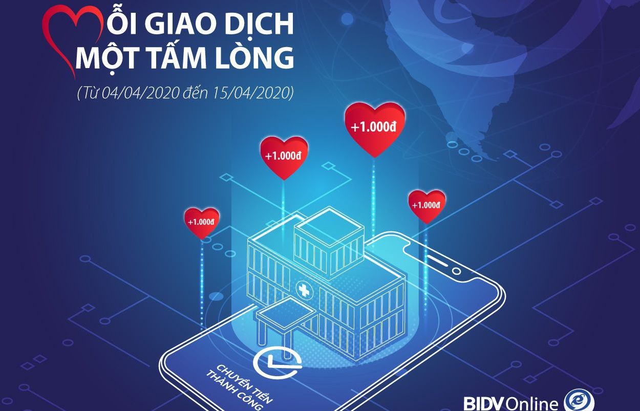 Cùng BIDV ủng hộ chống dịch Covid-19