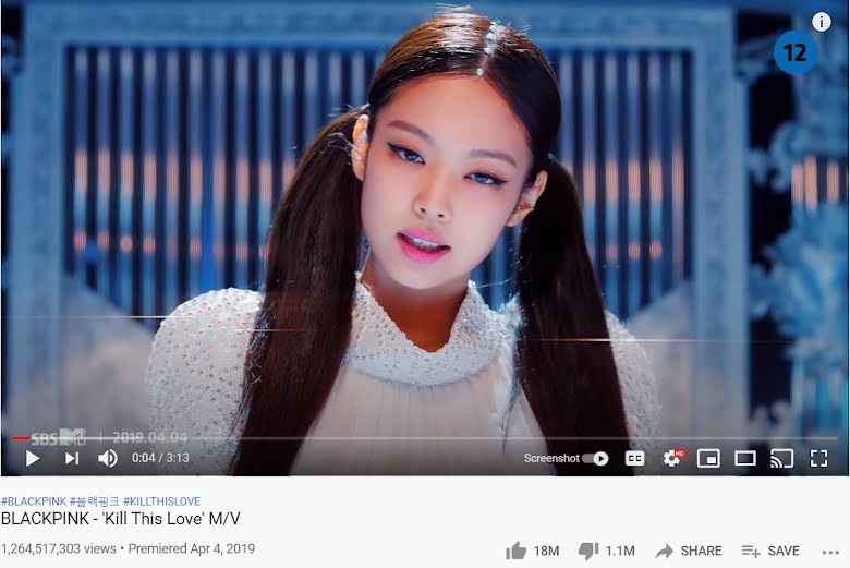 8 MV KPop nằm trong 'câu lạc bộ tỷ view' của YouTube