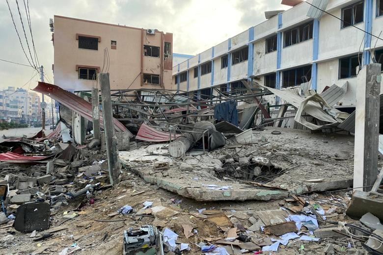 Căng thẳng Israel   Palestin: Hiện trường đổ nát sau các cuộc không kích ở dải Gaza