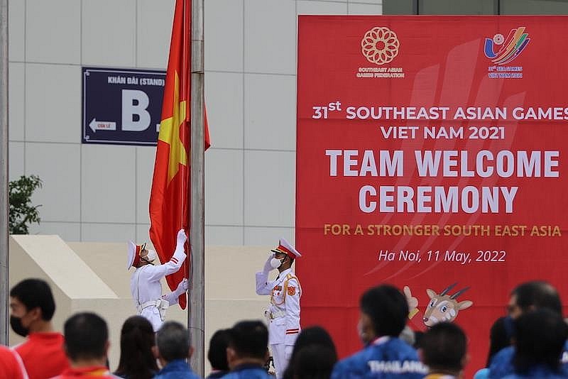 Lễ thượng cờ các Đoàn thể thao dự SEA Games 31. Lễ thượng cờ các Đoàn thể thao dự SEA Games 31.