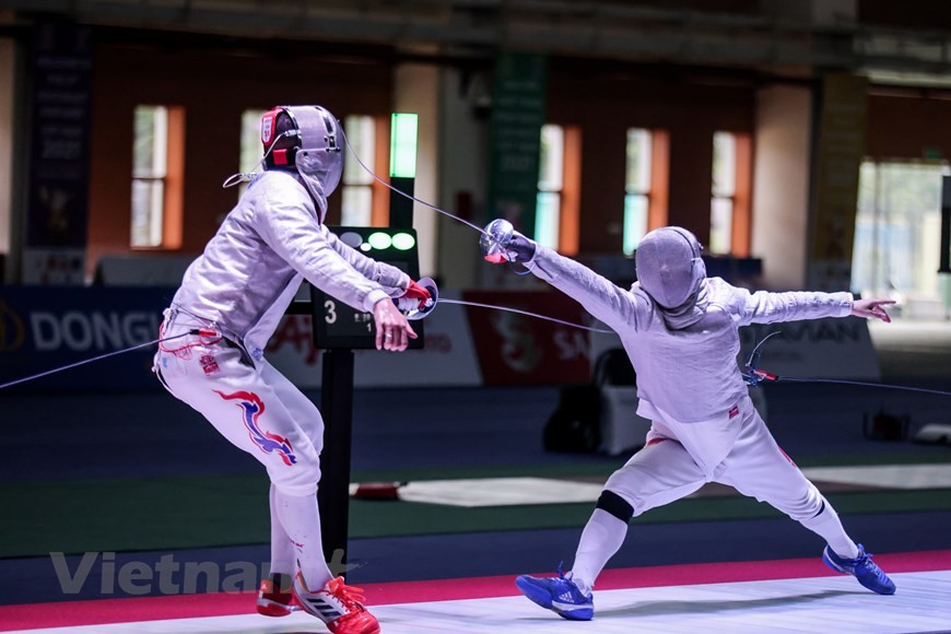 Màn đấu kiếm căng thẳng tại SEA Games 31 của kiếm thủ Vũ Thành An Màn đấu kiếm căng thẳng tại SEA Games 31 của kiếm thủ Vũ Thành An