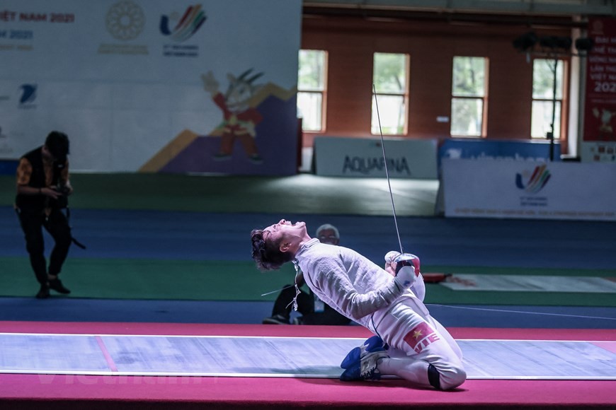 Màn đấu kiếm căng thẳng tại SEA Games 31 của kiếm thủ Vũ Thành An Màn đấu kiếm căng thẳng tại SEA Games 31 của kiếm thủ Vũ Thành An