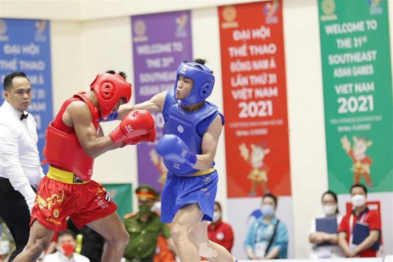 Wushu Việt Nam ‘bội thu’ HCV SEA Games 31 ở nội dung tán thủ