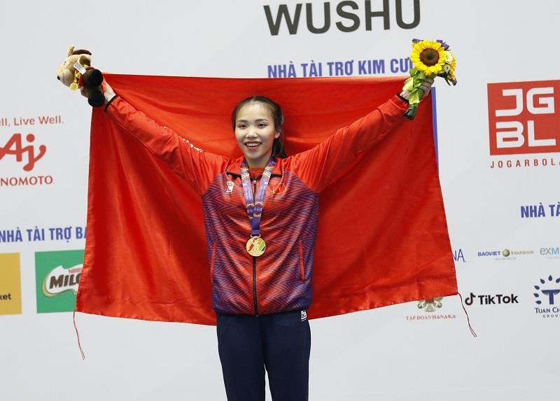 Wushu Việt Nam ‘bội thu’ HCV SEA Games 31 ở nội dung tán thủ