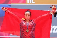 Đô cử Phạm Thị Hồng Thanh lập 3 kỷ lục mới ở SEA Games 31
