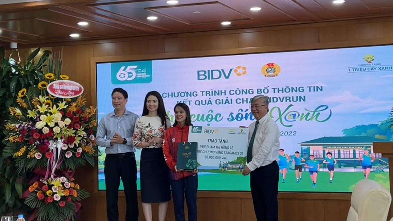 BIDV công bố kết quả và trao thưởng giải chạy BIDVRUN – Cho cuộc sống xanh 2022