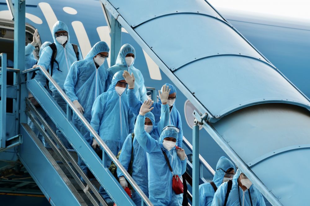 Dịch Covid-19: Hình ảnh chuyến bay thắm tình đồng bào từ Guinea Xích đạo