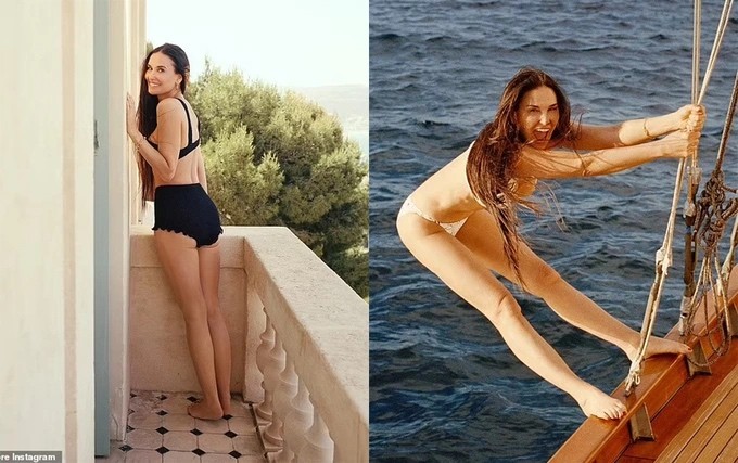 Demi Moore trẻ đẹp trong loạt ảnh mới. (Nguồn: Instagram)