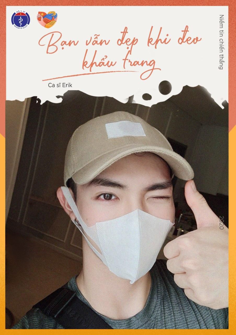 Chung tay phòng chống Covid-19, sao Việt truyền thông điệp 'Bạn vẫn đẹp khi đeo khẩu trang'