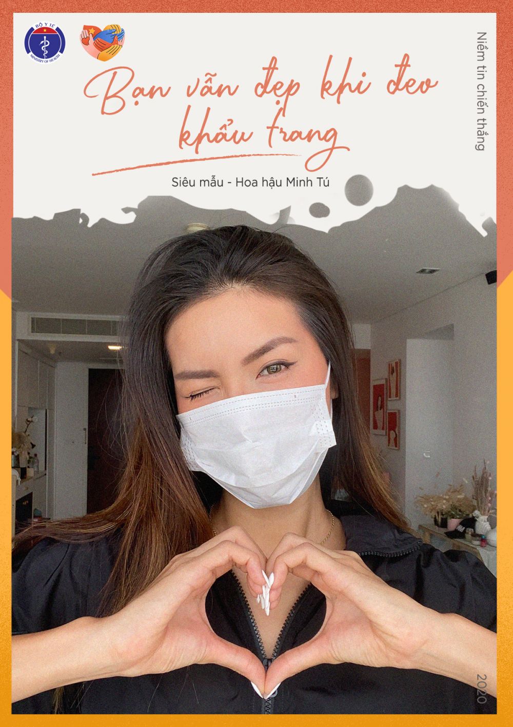 Chung tay phòng chống Covid-19, sao Việt truyền thông điệp 'Bạn vẫn đẹp khi đeo khẩu trang'