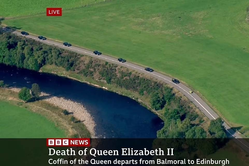 Hành trình đưa linh cữu của cố Nữ hoàng Anh Elizabeth II từ Balmoral đến London