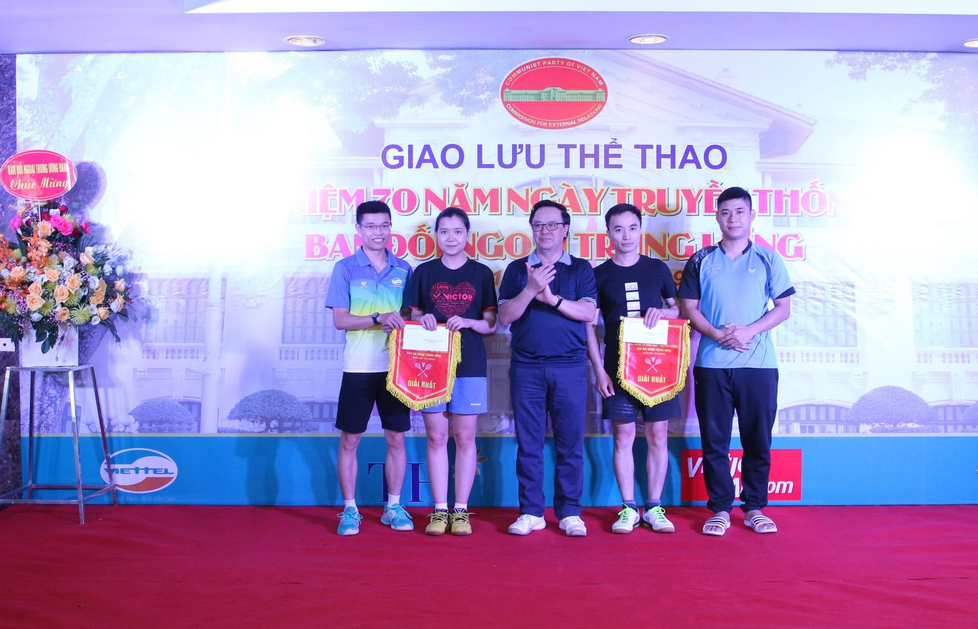 Giao lưu thể thao chào mừng  70 năm Ngày Truyền thống Ban Đối ngoại Trung ương