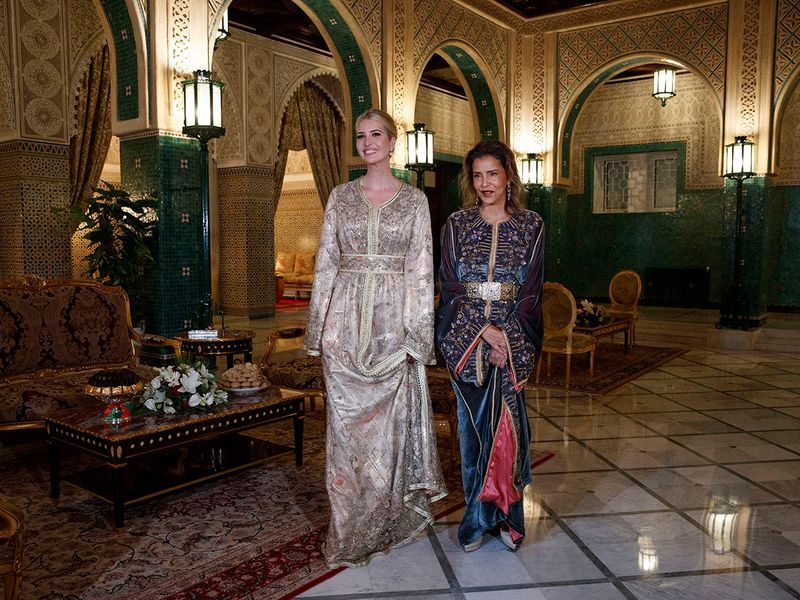 phong cach thoi trang ngoai giao cua ai nu tong thong my ivanka trump tai morocco