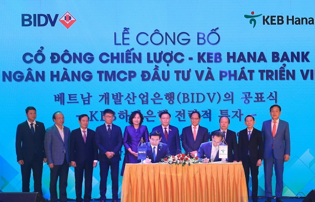 KEB Hana Bank chính thức trở thành cổ đông chiến lược nước ngoài của BIDV