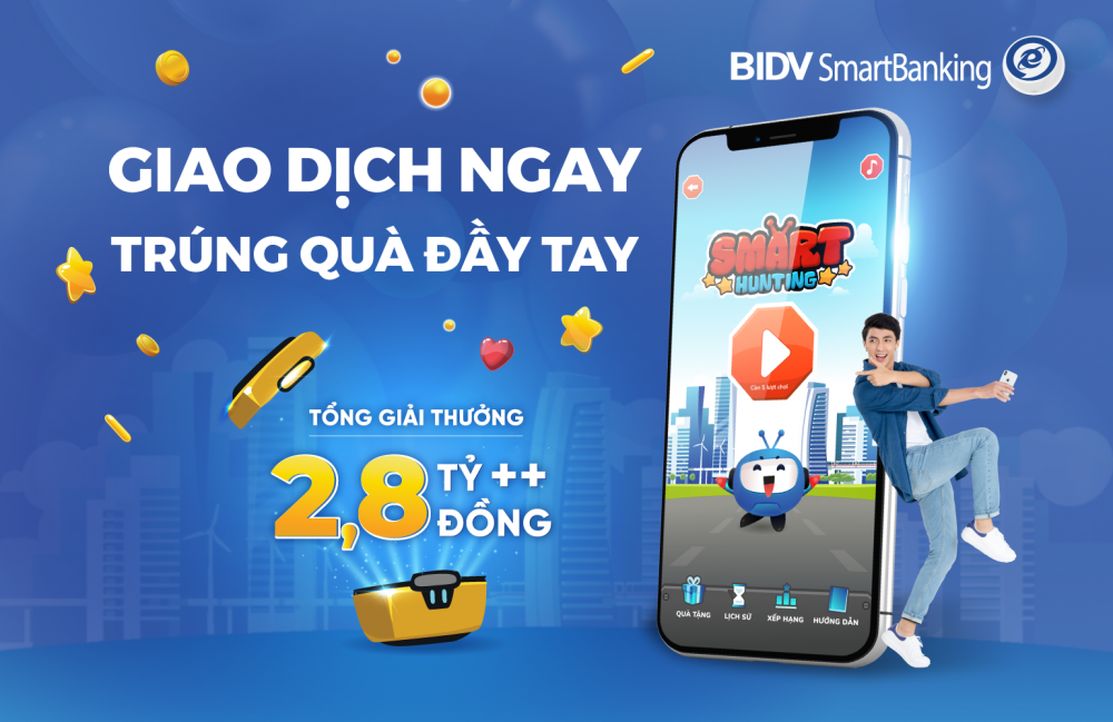 undefined BIDV: Chơi Game ngân hàng– Trúng lớn đến 2,8 tỷ đồng