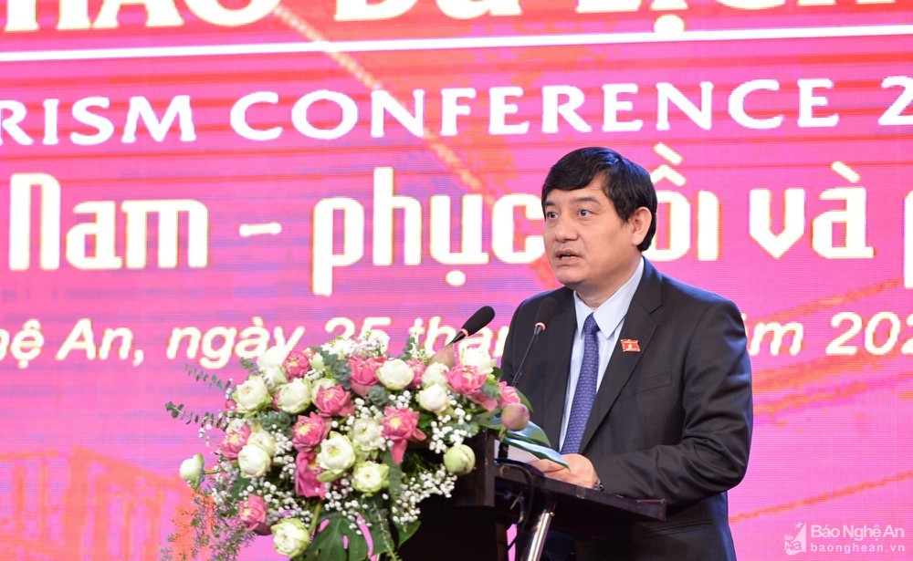 Chủ nhiệm Ủy ban Văn hóa, Giáo dục Nguyễn Đắc Vinh phát biểu khai mạc hội thảo. (Nguồn: Quân đội Nhân dân) Chủ nhiệm Ủy ban Văn hóa, Giáo dục Nguyễn Đắc Vinh phát biểu khai mạc hội thảo. (Nguồn: Quân đội Nhân dân)