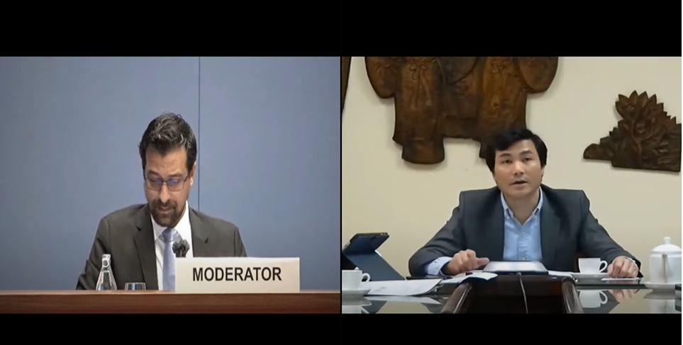 Đại sứ Phan Chí Thành phát biểu tại Hội nghị rà soát tình hình triển khai Thỏa thuận GCM