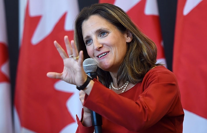 Ngoại trưởng Freeland: Biên giới Mexico - Mỹ là vấn đề song phương, không liên quan đến Canada